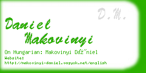 daniel makovinyi business card